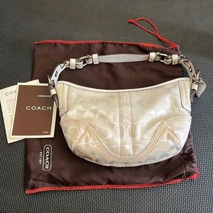 Coach purse, white